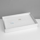 Подставка для украшений «Шкатулка» 100 мест, 29×19×4 см, цвет серебро - фото 9457672