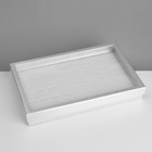 Подставка для украшений «Шкатулка» 100 мест, 29×19×4 см, цвет серебро - фото 9457673