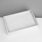Подставка для украшений «Шкатулка» 100 мест, 29×19×4 см, цвет серебро - фото 9457674