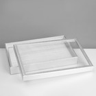 Подставка для украшений «Шкатулка» 100 мест, 29×19×4 см, цвет серебро - фото 9457675