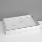 Подставка для украшений «Шкатулка» 100 мест, 29×19×4 см, цвет серебро - фото 9457676