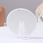 Панно-тарелка «Сирень в вазе», белая, D = 20 см, лаковая миниатюра - фото 9499741
