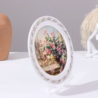 Панно-тарелка «Розы», белая, D = 20 см, лаковая миниатюра - фото 9499752