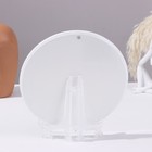 Панно-тарелка «Цветок», белая, D = 20 см, лаковая миниатюра - фото 9499756