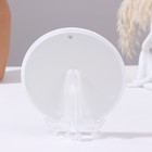 Панно-тарелка «Тюльпаны», белая, D = 14,8 см, лаковая миниатюра - Фото 3