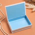 Шкатулка «Космея», белая, 16 × 22 см, лаковая миниатюра - фото 23852152