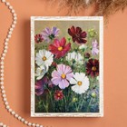 Шкатулка «Космея», белая, 16 × 22 см, лаковая миниатюра - фото 23852153