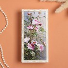 Шкатулка «Цветы», белая, 11 × 22 см, лаковая миниатюра - фото 9499789