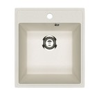 Мойка кухонная из камня Uperwood ECON UPD-404, прямоугольная, цвет 001 белая матовая - Фото 2