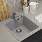 Мойка кухонная из камня Uperwood ECON UPD-404, 003, прямоугольная, цвет 003 серая матовая - Фото 1