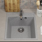 Мойка кухонная из камня Uperwood ECON UPD-404, 003, прямоугольная, цвет 003 серая матовая - Фото 2