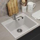 Мойка кухонная из камня Uperwood ECON UPD-408, 001, прямоугольная, цвет 001 белая матовая - Фото 1