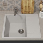 Мойка кухонная из камня Uperwood ECON UPD-201, 001, прямоугольная, цвет 001 белая матовая - Фото 2