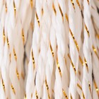Пряжа 100% целлюлоза "Softino Raffia Color Melange" кручёная, белая с золотом 10м - Фото 3