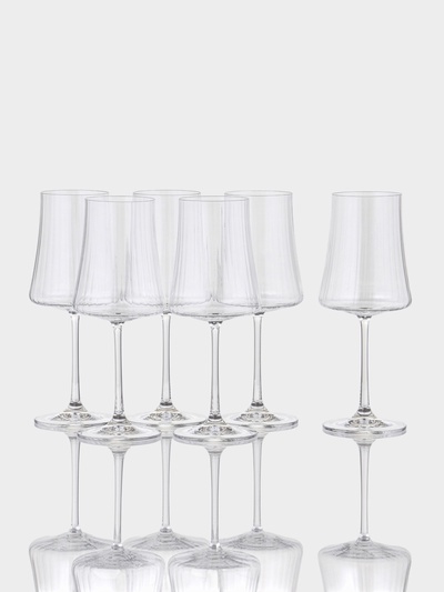 Набор бокалов для вина «Экстра», 460 мл, 6 шт., хрустальное стекло, прозрачный