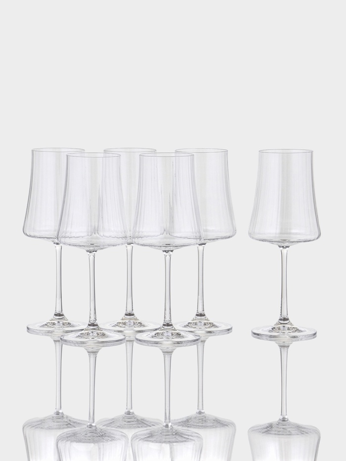 Набор бокалов для вина «Экстра», 460 мл, 6 шт., хрустальное стекло, прозрачный - Фото 1