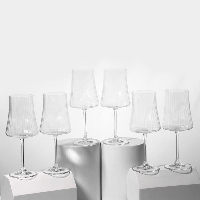Набор стеклянных бокалов для вина «Экстра», 560 мл, 6 шт