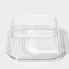 Контейнер для еды Доляна Basic, 520 мл, 13×6.5 см, квадратный, жаропрочного стекло, прозрачный - Фото 8
