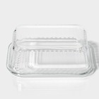 Контейнер для еды Доляна Basic, 370 мл, 14.5×10.5×5.5 см, прямоугольный, жаропрочного стекло, прозрачный - Фото 8
