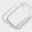 Контейнер для еды Доляна Basic, 640 мл, 17×12.5×6.3 см, прямоугольный, жаропрочного стекло, прозрачный - Фото 6
