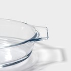 Форма для запекания из жаропрочного стекла с ручками Доляна «Лазанья», 400 мл, 20×11,5×4 см - Фото 4