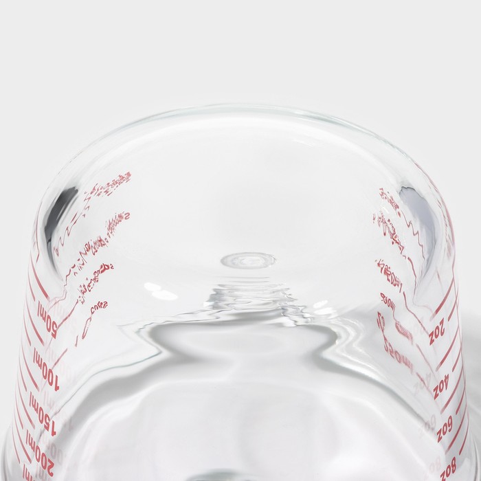 Кувшин мерный из жаропрочного стекла Доляна «Классика», 250 мл, 14×10,5×7 см