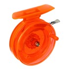 Катушка инерционная, пластик, диаметр 6.5 см, цвет оранжевый, 808S - фото 9499802