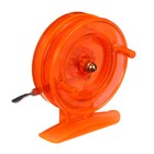 Катушка инерционная, пластик, диаметр 6.5 см, цвет оранжевый, 808S - фото 9499805