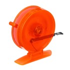 Катушка инерционная, пластик, диаметр 6.5 см, цвет оранжевый, 808S - фото 9499806