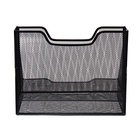 Лоток для бумаг Calligrata, металлическая сетка, 3 отделения, чёрный - Фото 5