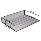 Лоток для бумаг Calligrata, горизонтальный, металлическая сетка, 1 отделение, чёрный 9930879 - фото 7490118