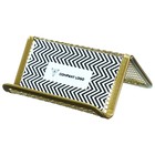 Подставка для визиток Calligrata, сетка, металлическая, золотой - Фото 3