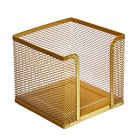 Подставка для бумажного блока Calligrata, большая сетка, металлическая, золотой - Фото 1
