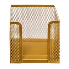 Подставка для бумажного блока Calligrata, большая сетка, металлическая, золотой - Фото 2