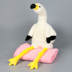Мягкая игрушка «Фламинго» с пледом, 95 см, цвет белый - фото 321210268