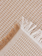 Плед с бахромой «Этель» Waffle, 130×180 см, бежевый - Фото 7