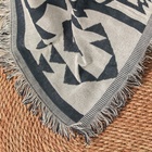 Плед с бахромой «Этель. Этника», 130×180 см, серый - Фото 4