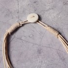 Колье 27х4,5х1,5 см "Белый бутон" - Фото 3