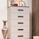 Комод высокий «Кара 3», 650×501×1230 мм, цвет дуб табачный craft / велюр - фото 14107812