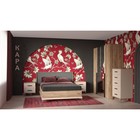 Комод высокий «Кара 3», 650×501×1230 мм, цвет дуб табачный craft / велюр - фото 14107814