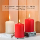 Набор свечей-цилиндров ароматических "Персик", 2 шт, 4х6 см - Фото 4