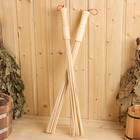 Набор веников массажных из бамбука (2 шт), 60 см, прут 0.5 см - Фото 4