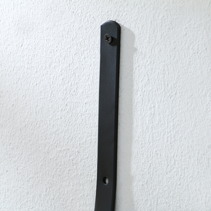 Кронштейн для кашпо кованый, 28 см, металл, чёрный - фото 1884572686