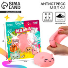 Антистресс сквиш мялка «Кот», с пастой, в пакете - Фото 1