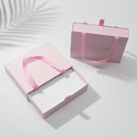 Коробочка подарочная под набор «Премиум», 12×16, цвет розовый