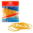 Банковская резинка, 50 г, ErichKrause, диаметр 60 мм, длина 100 мм, 100% каучук, ZIP-пакет с европодвесом, натуральный цвет 10371047