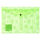 Папка-конверт на кнопке А4, 180 мкм, ErichKrause "Neon Dots", глянцевая, полупрозрачная, с рисунком - Фото 5