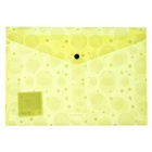 Папка-конверт на кнопке А4, 180 мкм, ErichKrause "Neon Dots", глянцевая, полупрозрачная, с рисунком - Фото 6