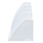 Лоток для бумаг вертикальный, 6 отделений, ErichKrause "Regatta Clasic", белый - фото 9770164