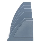 Лоток для бумаг вертикальный, 6 отделений, ErichKrause "Regatta Clasic", серый - фото 9770170
